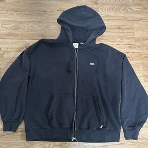 Black Faded Levi’s Zip Up